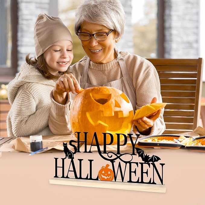 Metal Happy Halloween Sign