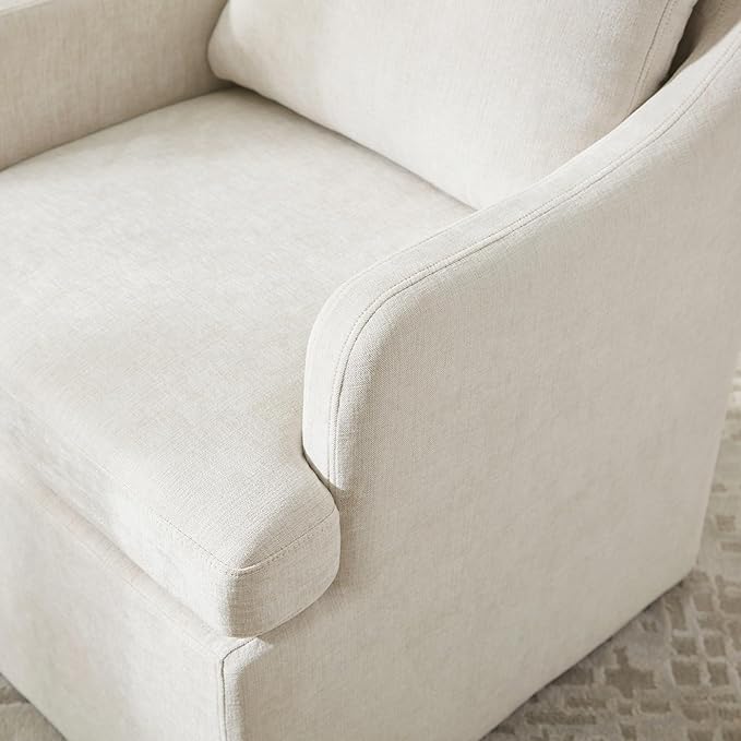 Beige Upholstered Dining Chairs - Set of 2