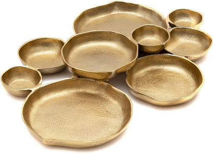 Cluster Decorative Bowls - Bright Gold/Brass