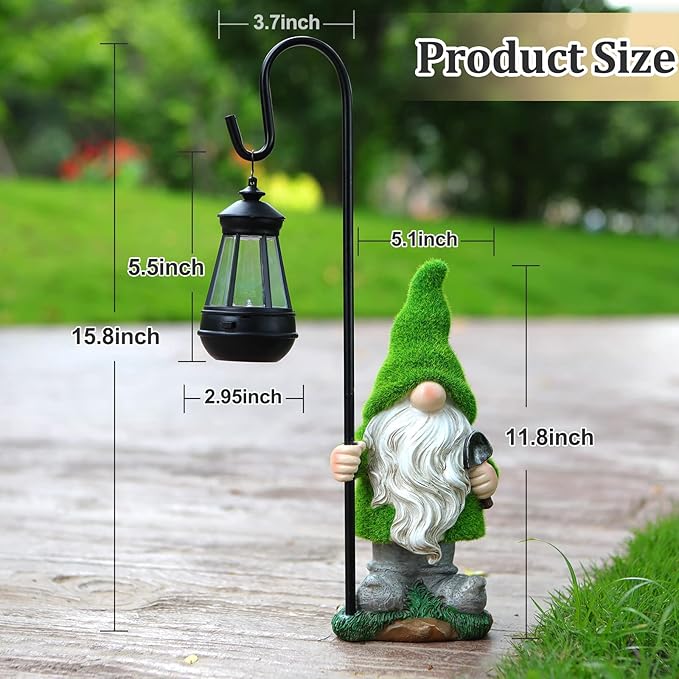 Solar LED Garden Gnome Lantern