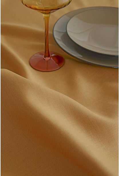 100% Pure Linen Table Runner - 14 x 60 Inch,  Honey