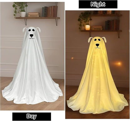 Light-Up Freestanding Ghost Dog with Remote