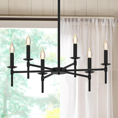 Black LED Modern Chandelier