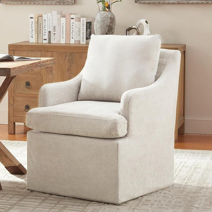 Beige Upholstered Dining Chairs - Set of 2