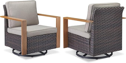 5 Piece Patio Conversation Set in Gray