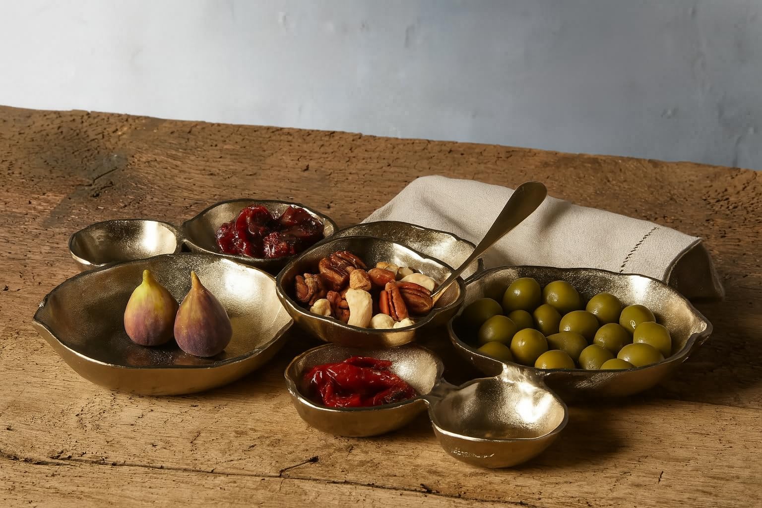 Cluster Decorative Bowls - Bright Gold/Brass