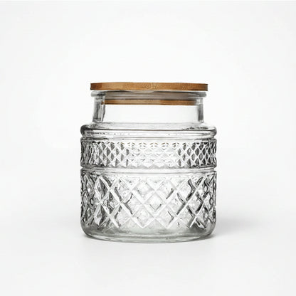 Glass Storage Jar with Bamboo Lid - 38oz