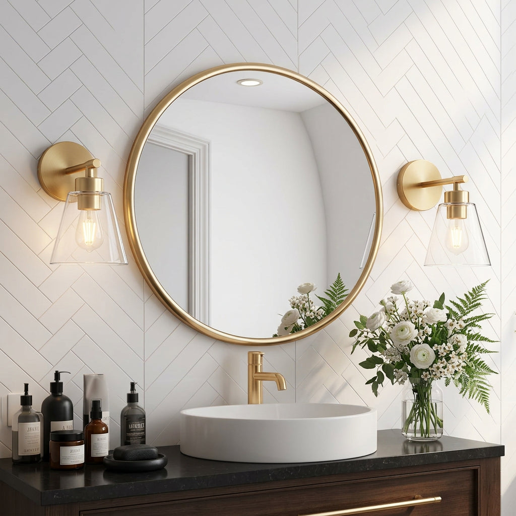 Hamilyeah Gold Wall Sconces - Set of 2