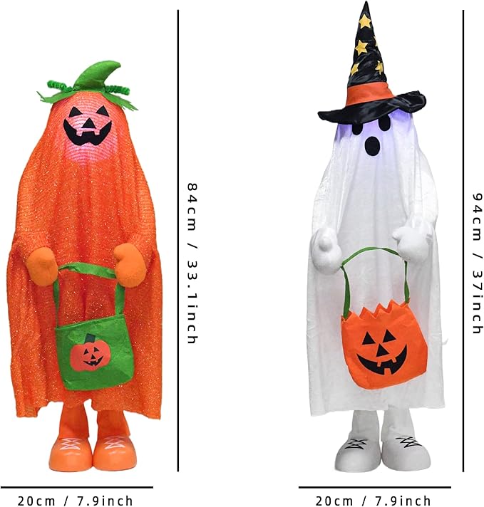 37" Light up Halloween Trick or Treater - Indoor/Outdoor