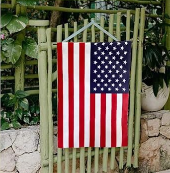 American Flag Garden Decor - 12 x 18
