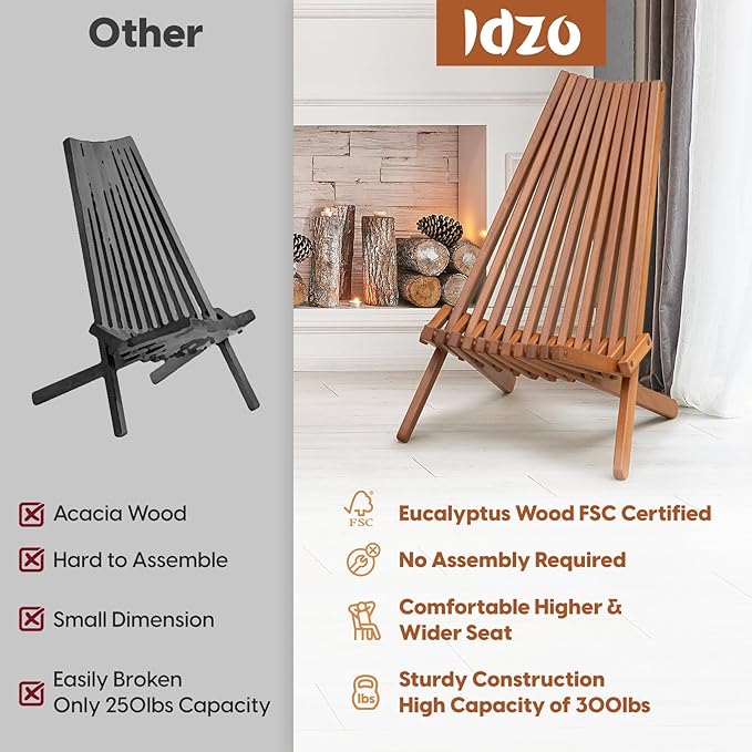 IDZO Elina FSC Eucalyptus Tamarack Chairs - Set of 2