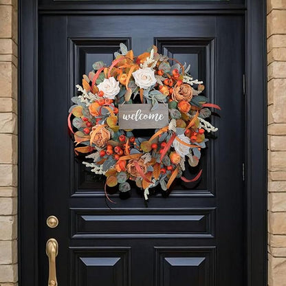24 Inch Fall Wreath with Lamb&