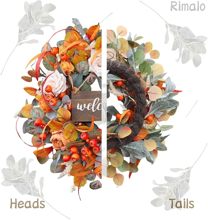 24 Inch Fall Wreath with Lamb&