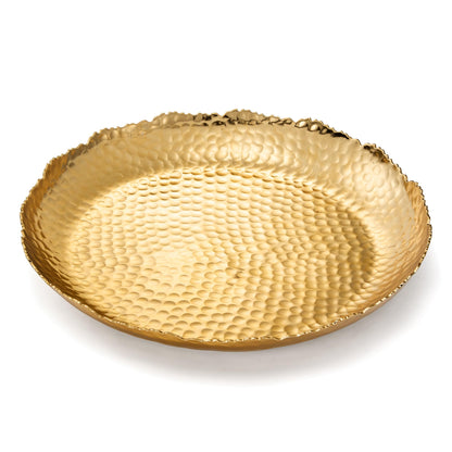 Gold Hammered Decorative Bowl
