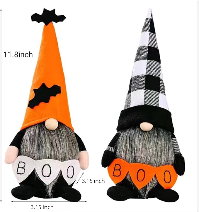 Halloween Gnomes Plush Decor