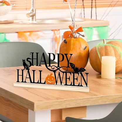 Metal Happy Halloween Sign