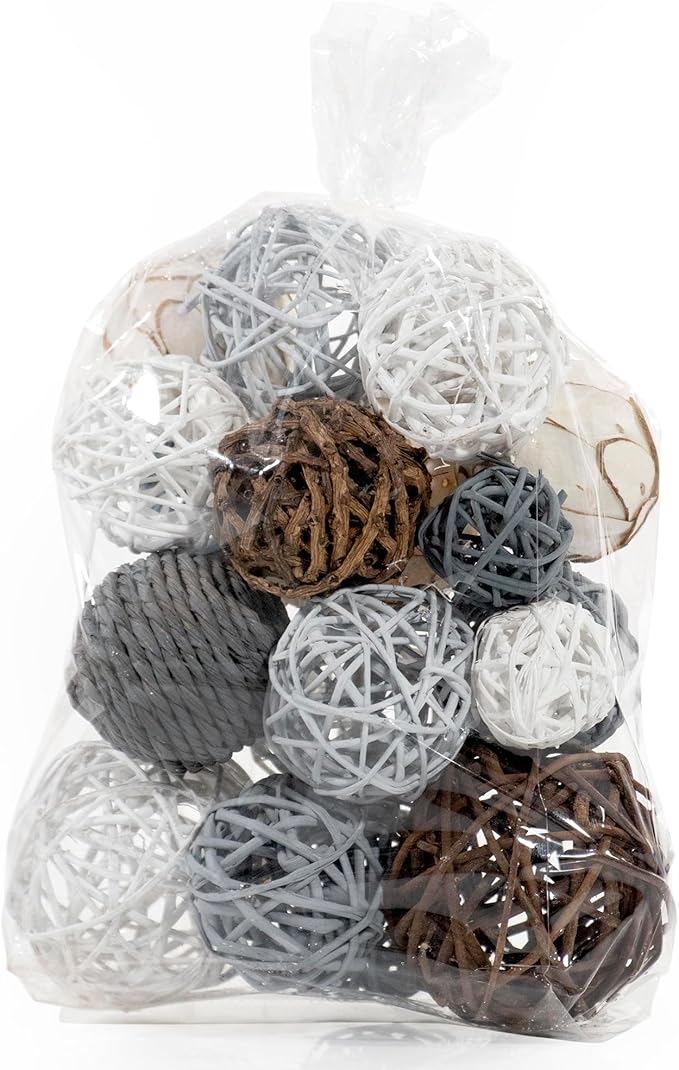 Decorative Balls Vase Filler - Grey
