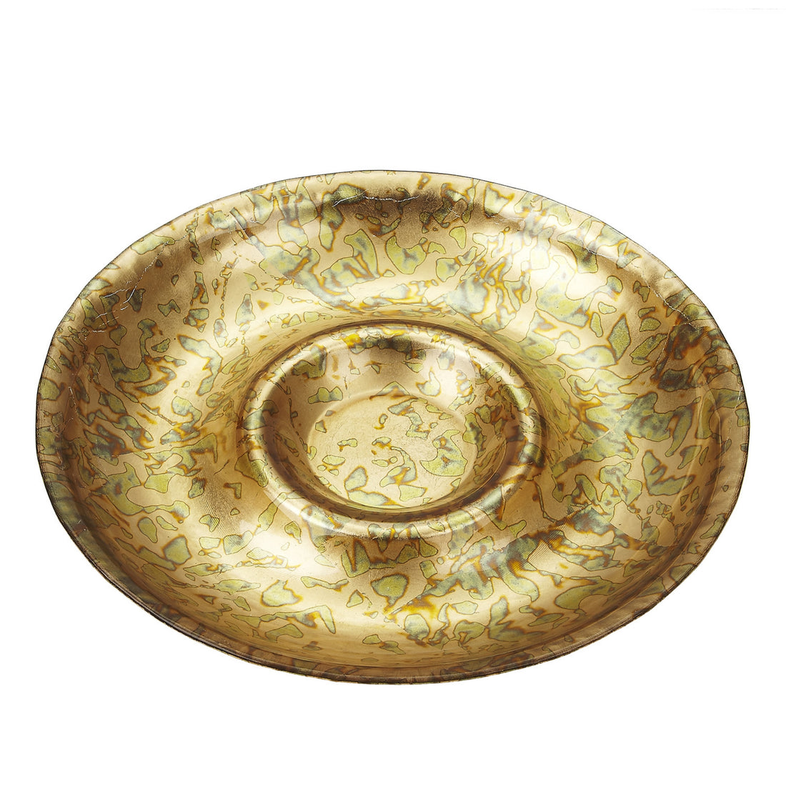 Gold Patina 15" Chip &amp; Dip Tray