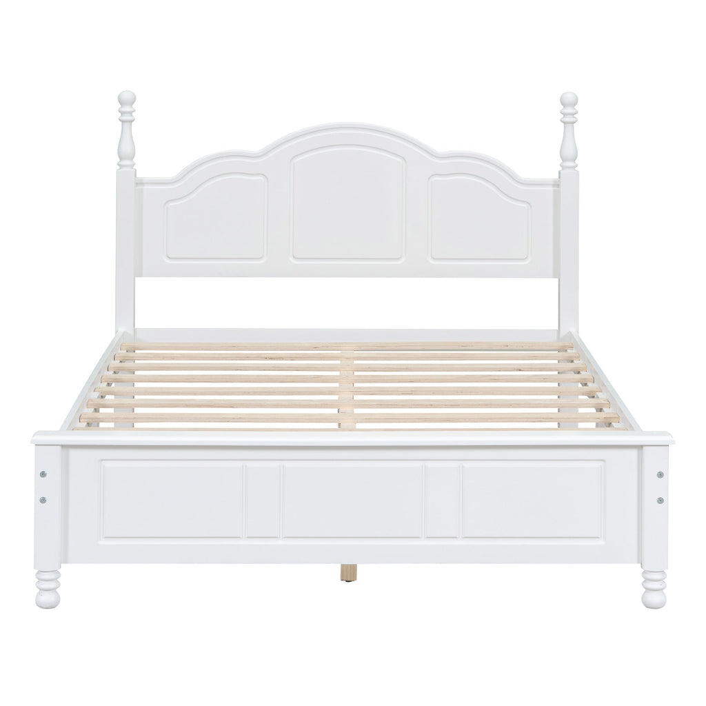 Full Size Farmhouse Bed Frame in White