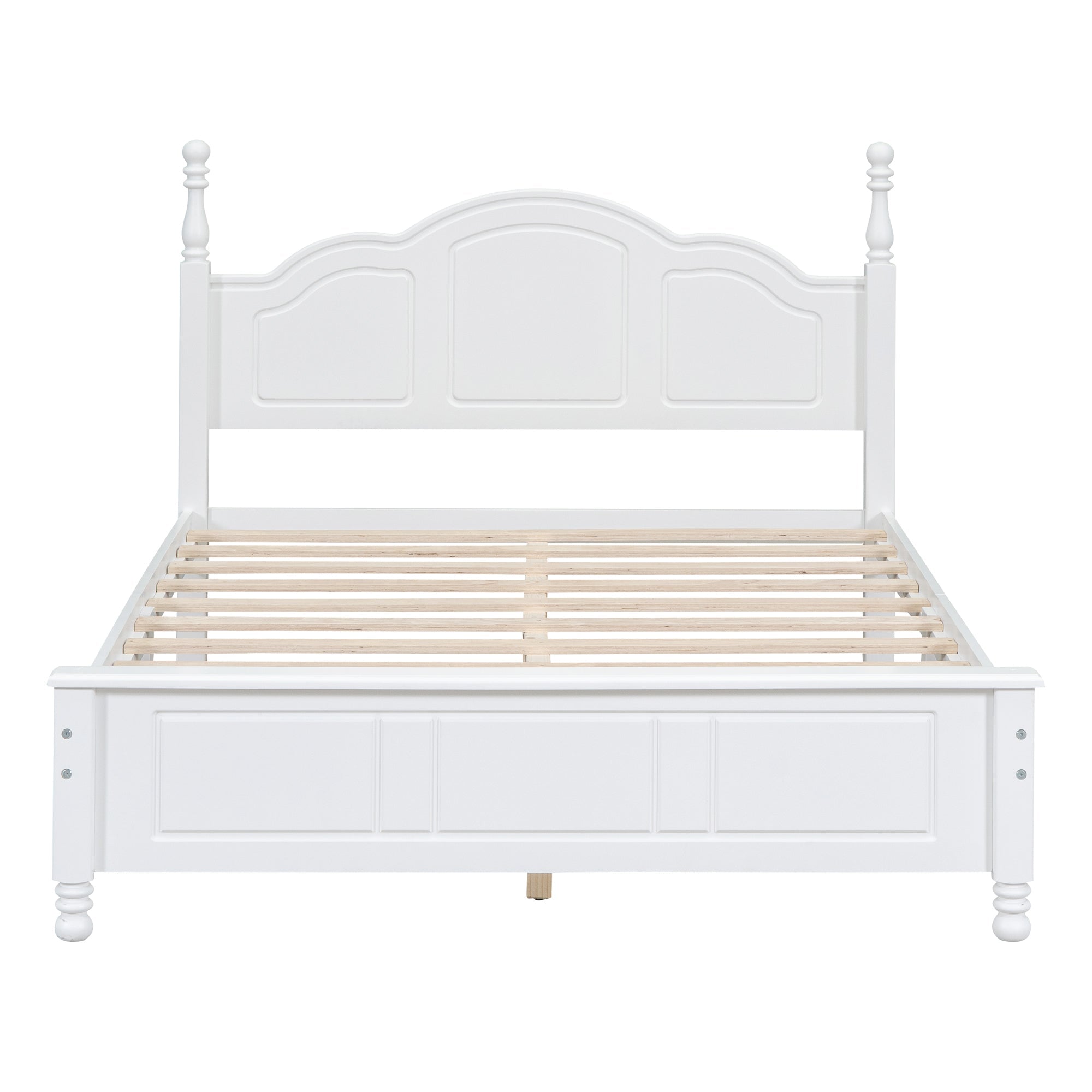 Full Size Farmhouse Bed Frame in White