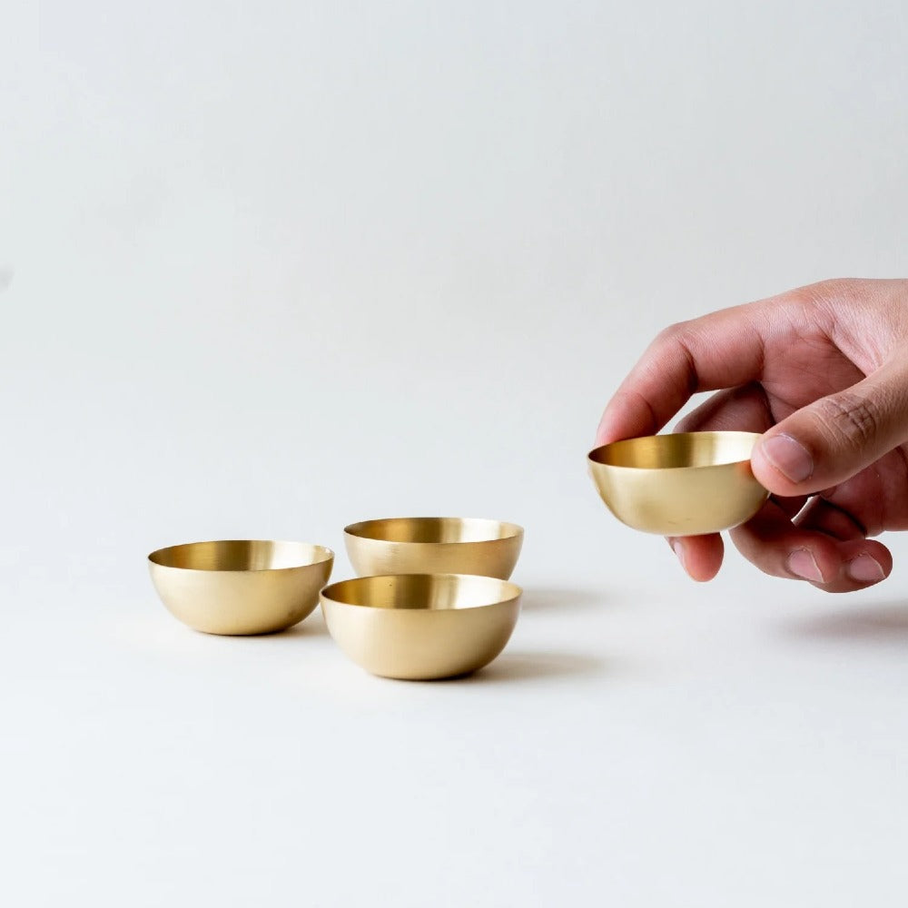 Heirloom Brass Dip Bowls - Set of 2