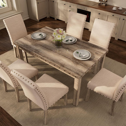 Rustic Dining Set For 6