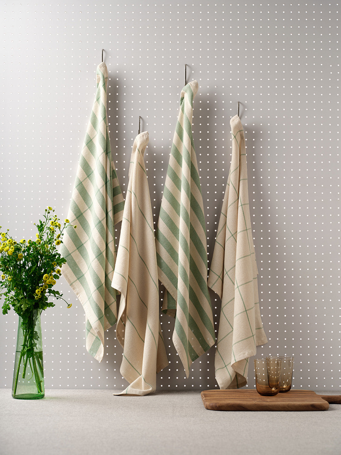 Cotton Kitchen Towels, Set of 4