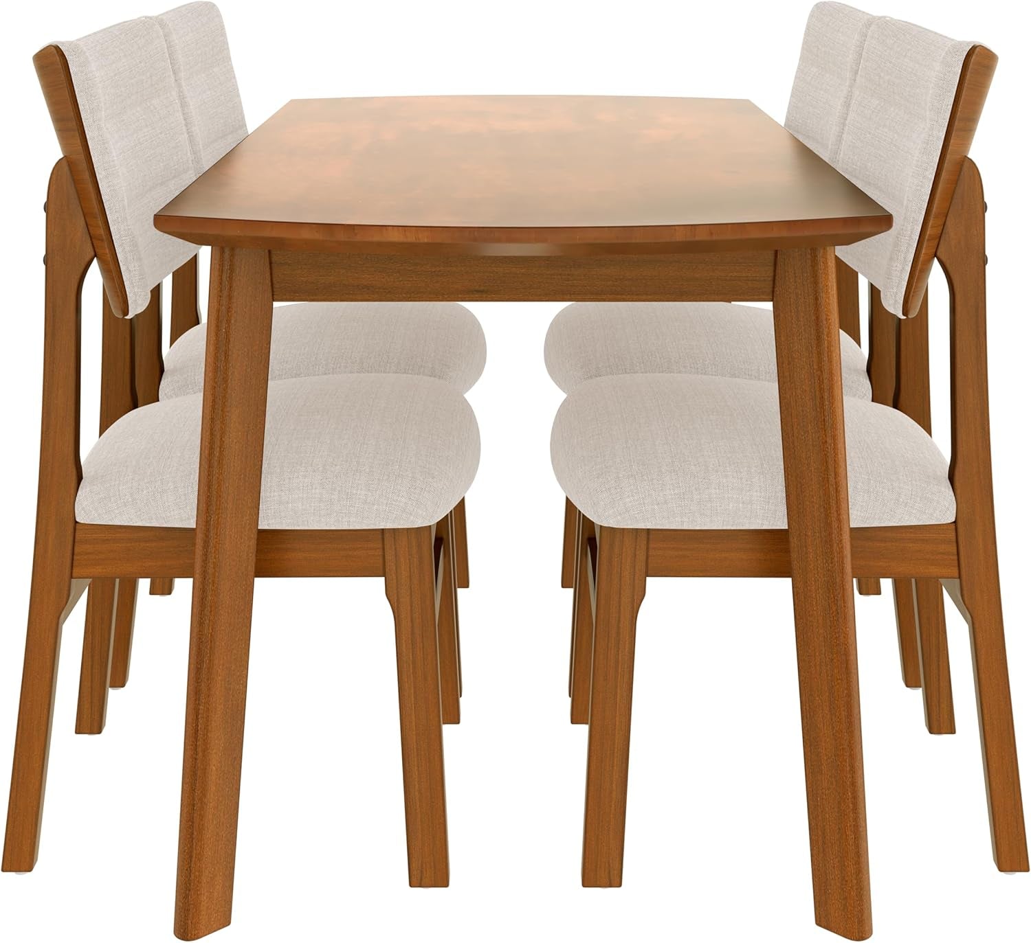 Solid Wood Dining Set For Small Spaces  - 5 Pc Set