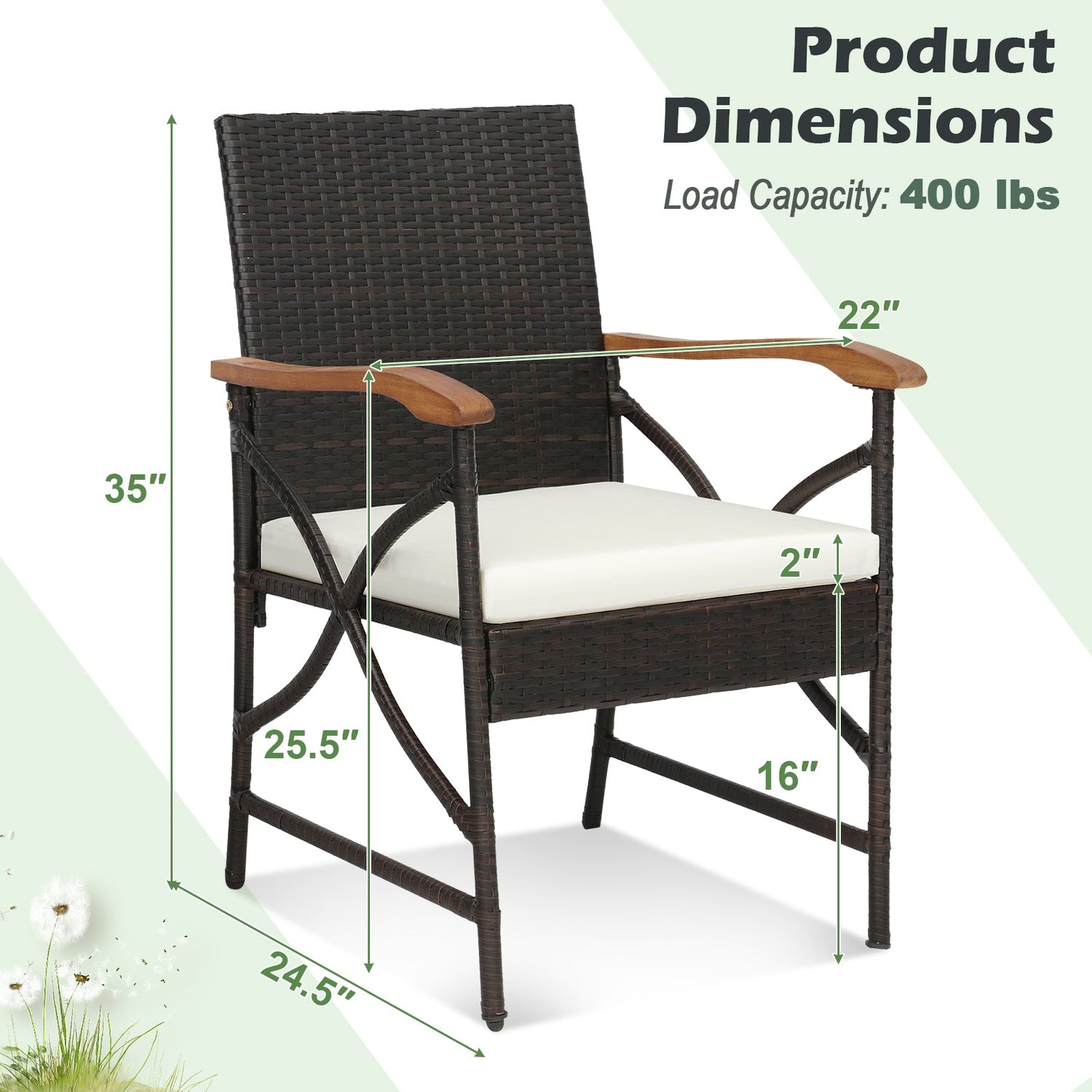 5/7-Piece Acacia Wood Outdoor Dining Set