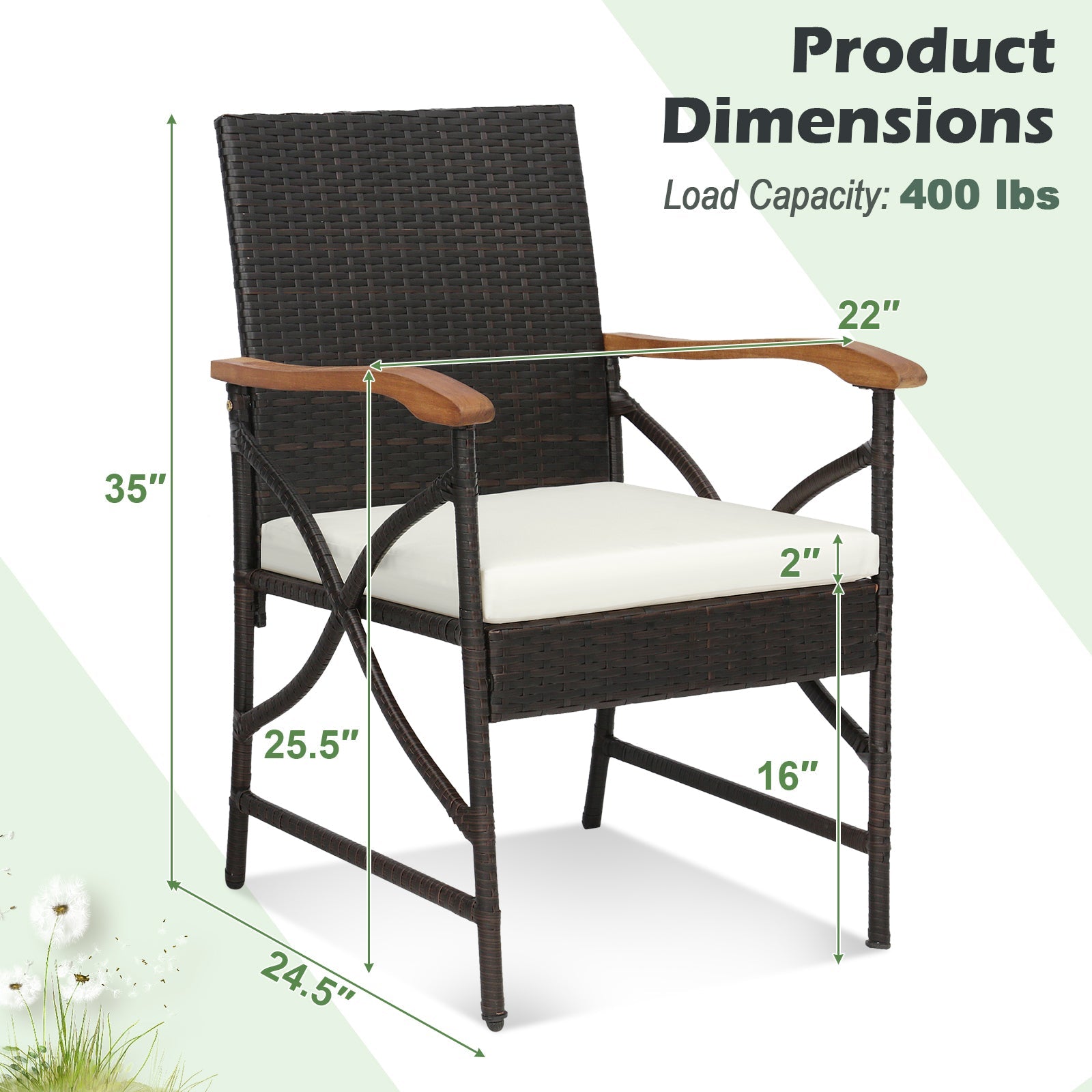 5/7-Piece Acacia Wood Outdoor Dining Set