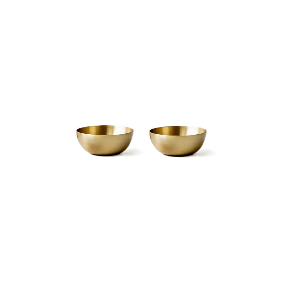 Heirloom Brass Dip Bowls - Set of 2