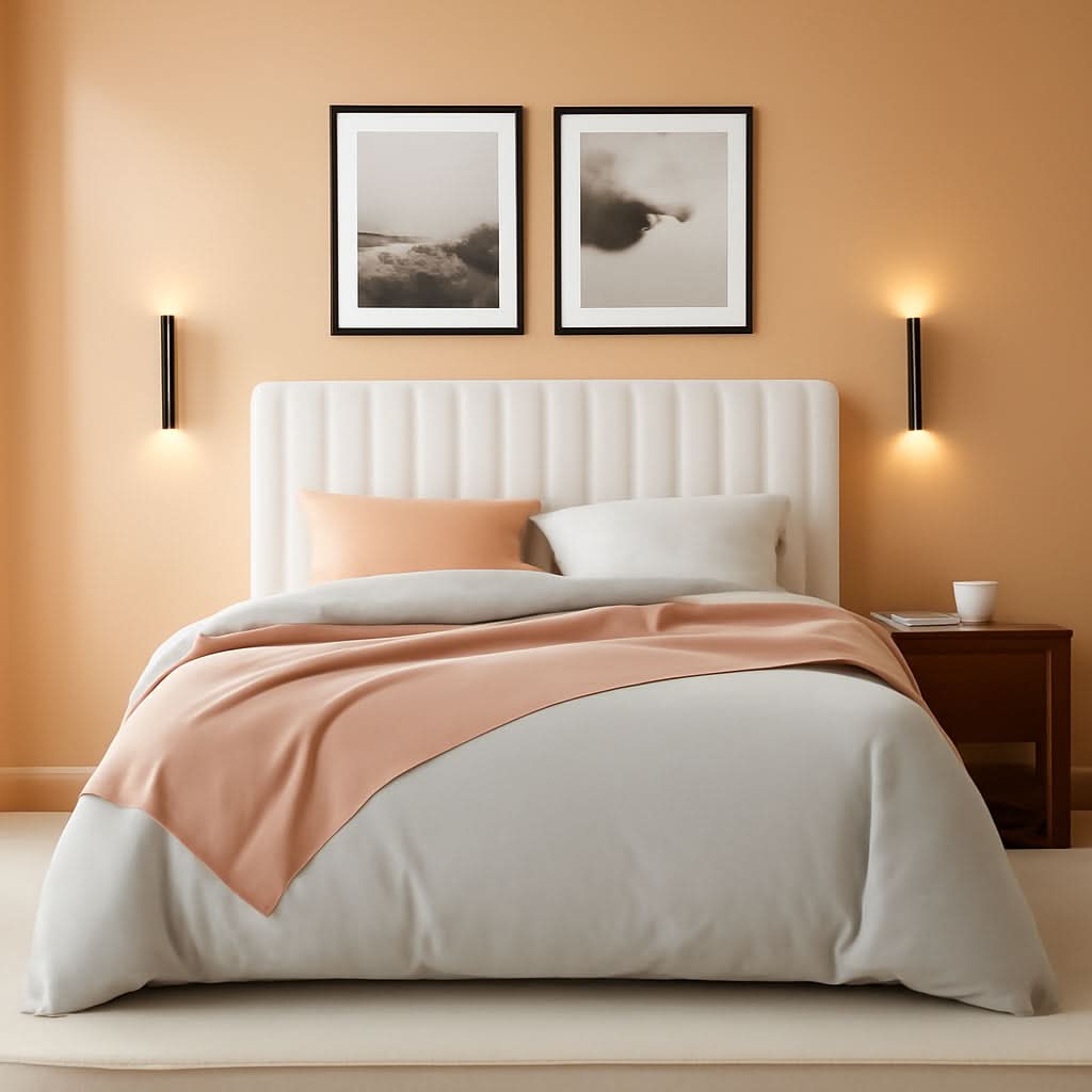 Full Size Bed Frame With Wingback Tufted Headboard in White Velvet