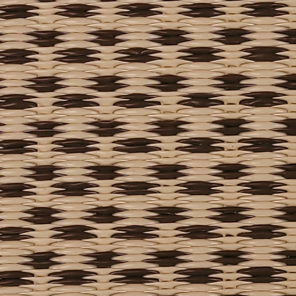 Basic Cream &amp; Brown Reversible Outdoor Mat