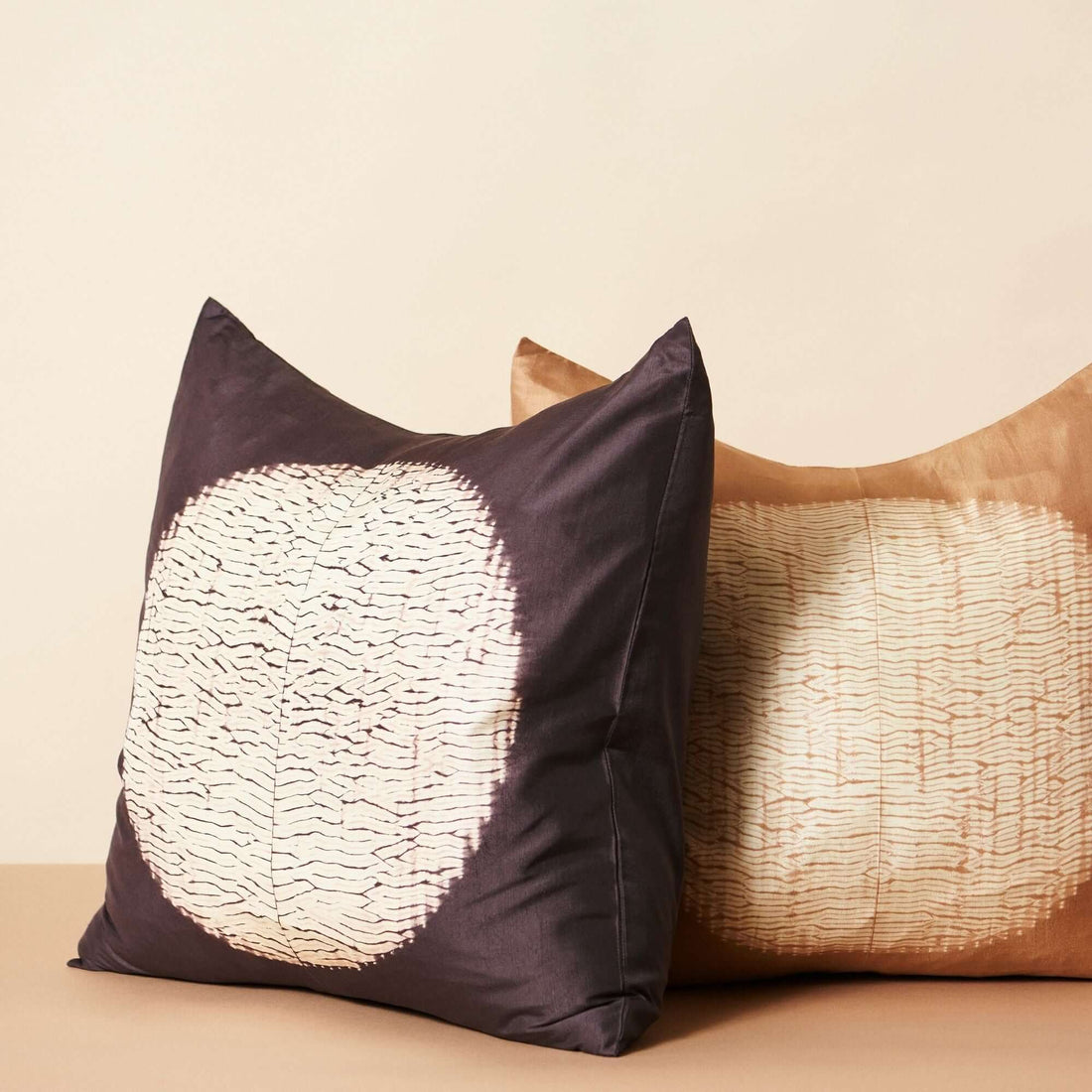 Shunya Handcrafted Shibori Print Mulberry Silk Pillow