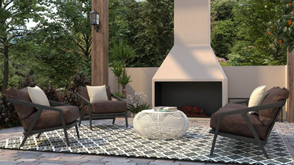 Scotch Black &amp; White Reversible  Outdoor Mat