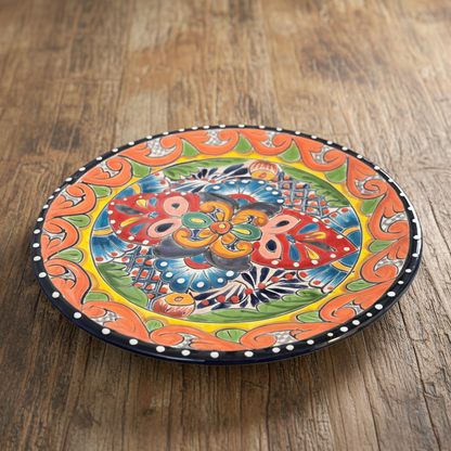 8" Talavera Ceramic Dinner Plate | Authentic Mexican Dinnerware