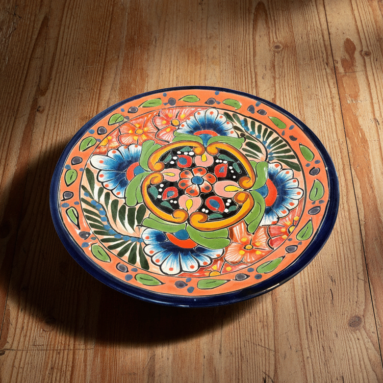 8" Talavera Ceramic Dinner Plate | Authentic Mexican Dinnerware