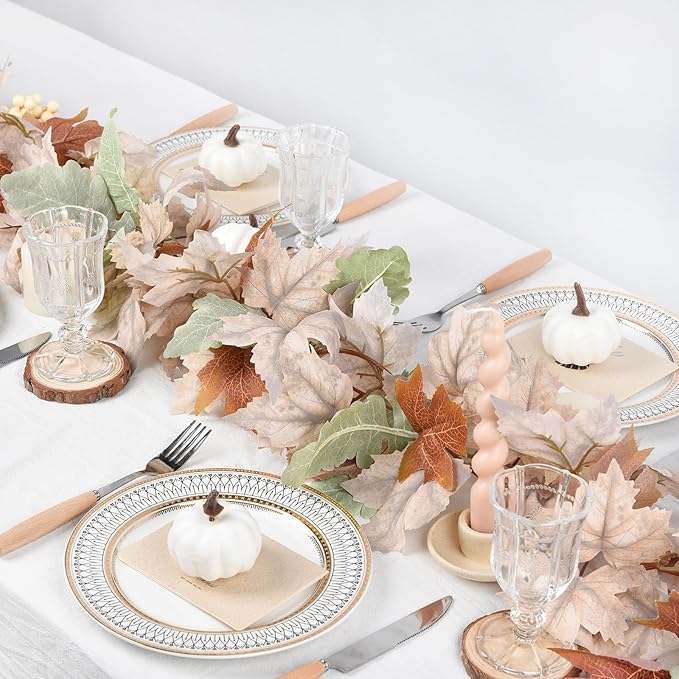 Muted Fall Maple Leaf Garland - 5.9Ft