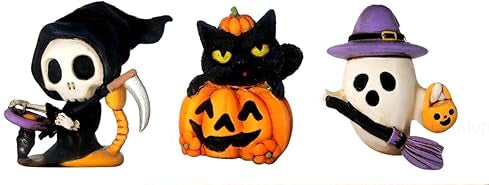 Halloween Snow Globe Train - Battery Powered LED Indoor Decoration with Timer