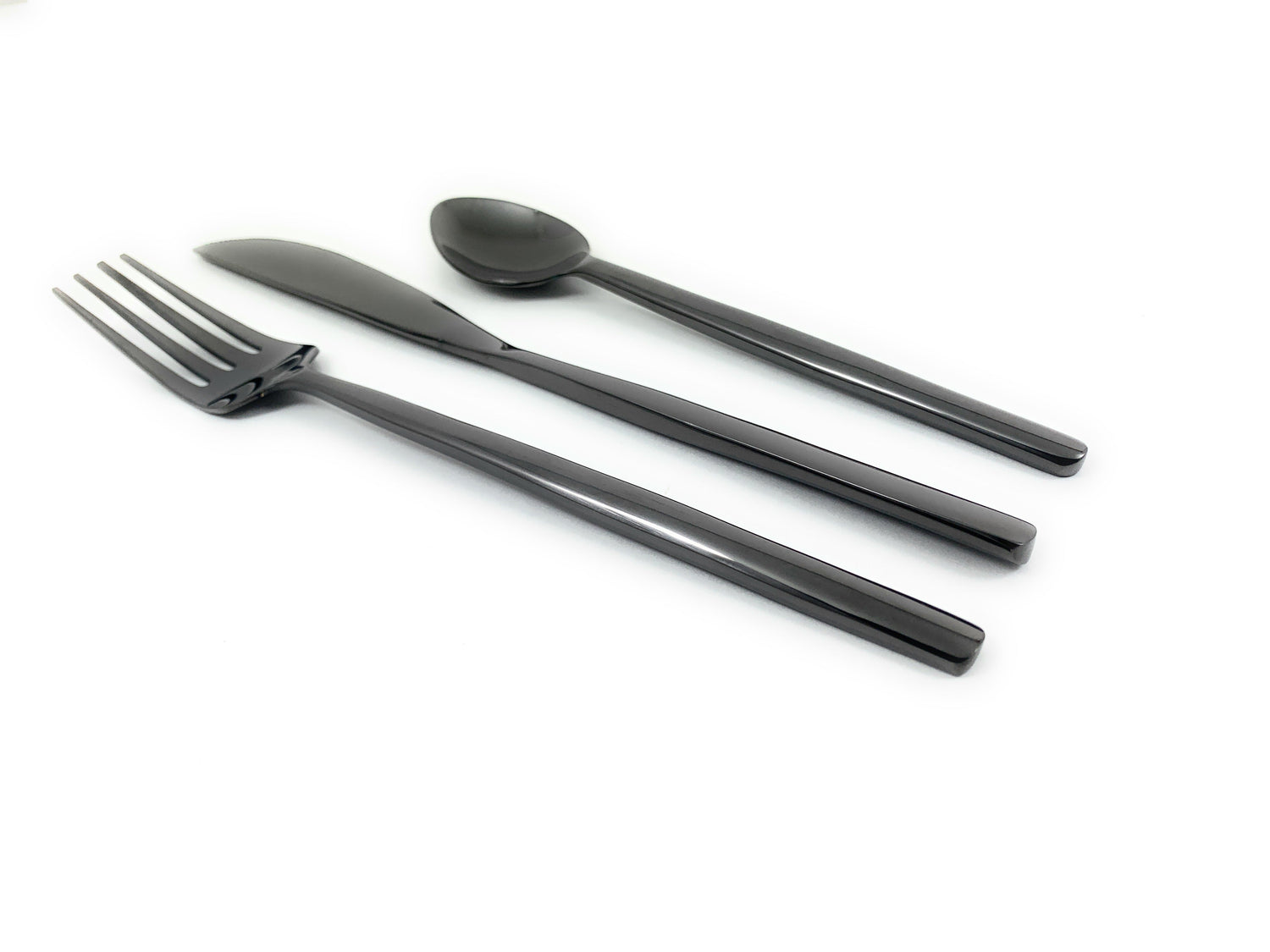 Black Stainless Steel Flatware 36 PC Set