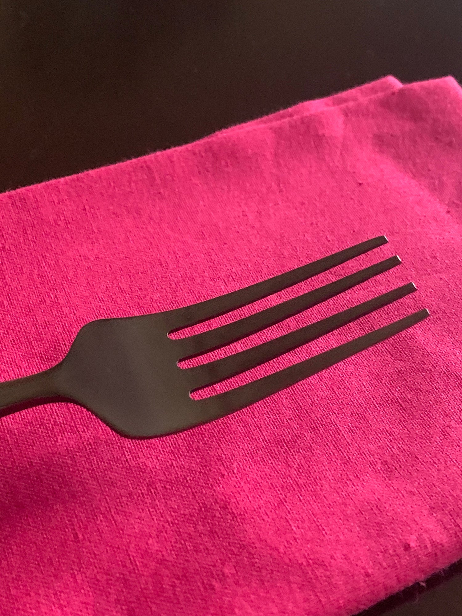 Stainless Steel Flatware 18 PC Set in Black - Knives, Forks, Teaspoons