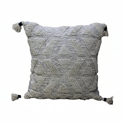 Astrid Handwoven Tufted Tassel Pillow - 22 x 22