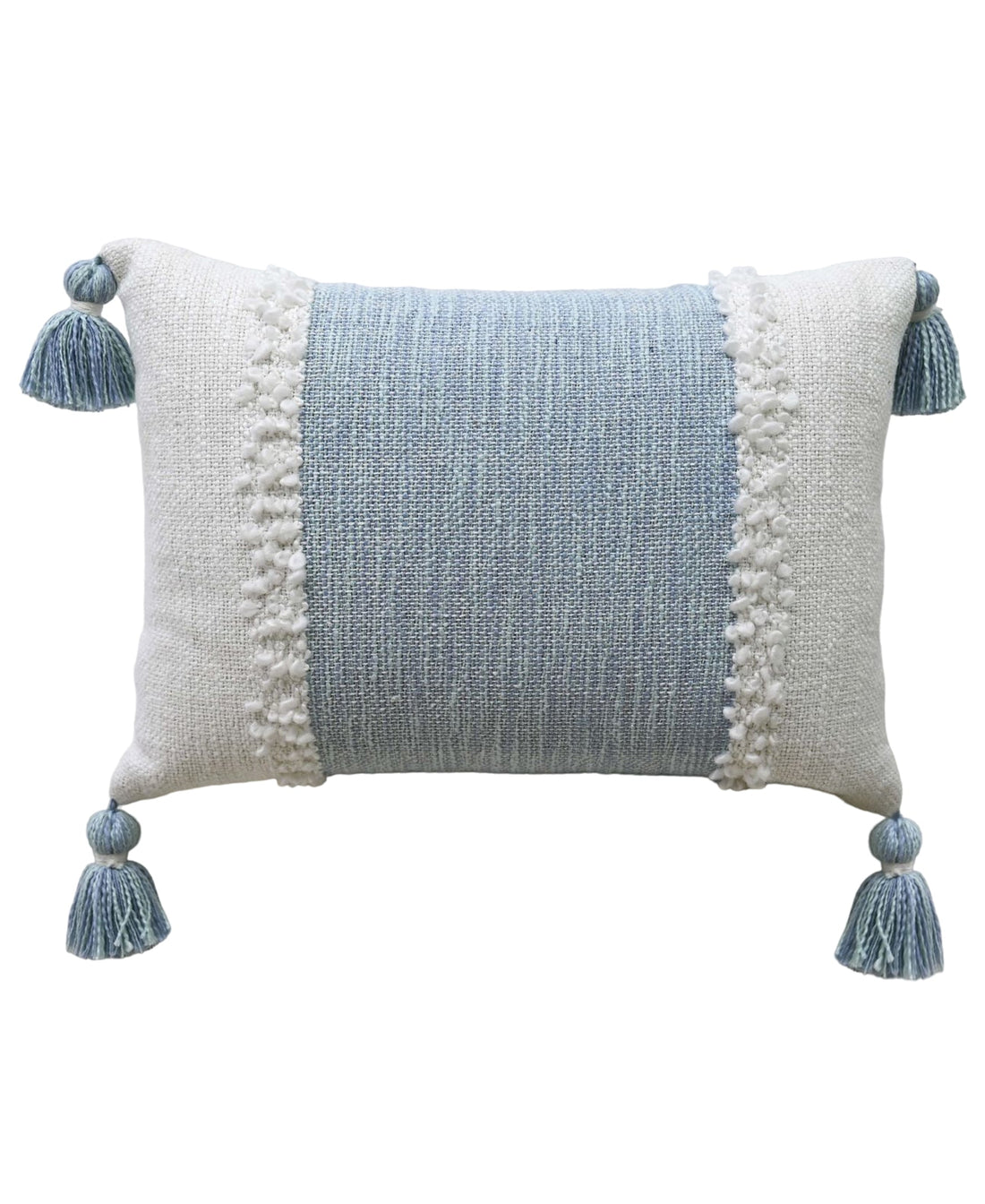 Cove Handloom-Woven Tassel Pillow - 14 x 20