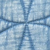 Skye Stonewashed Cotton Quilted Pillow - 14 x 20