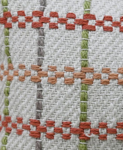 Emma Handwoven Plaid Pillow - 14 X 24
