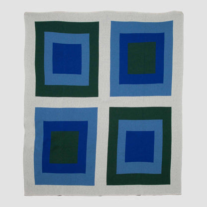 Bauhaus - Cotton Sustainable Knit Geometric Throw Blanket