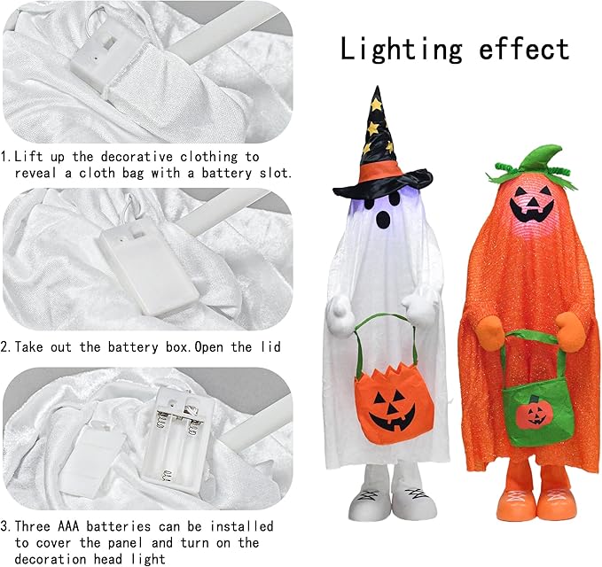 37" Light up Halloween Trick or Treater - Indoor/Outdoor