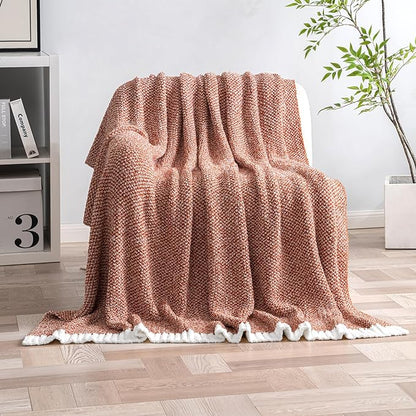 Fall Rust Super Soft Throw Blanket - 60 x 80 inch