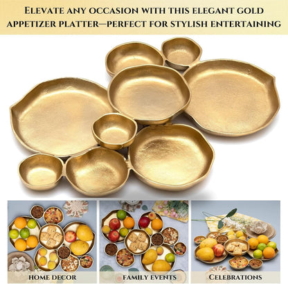 Cluster Decorative Bowls - Bright Gold/Brass