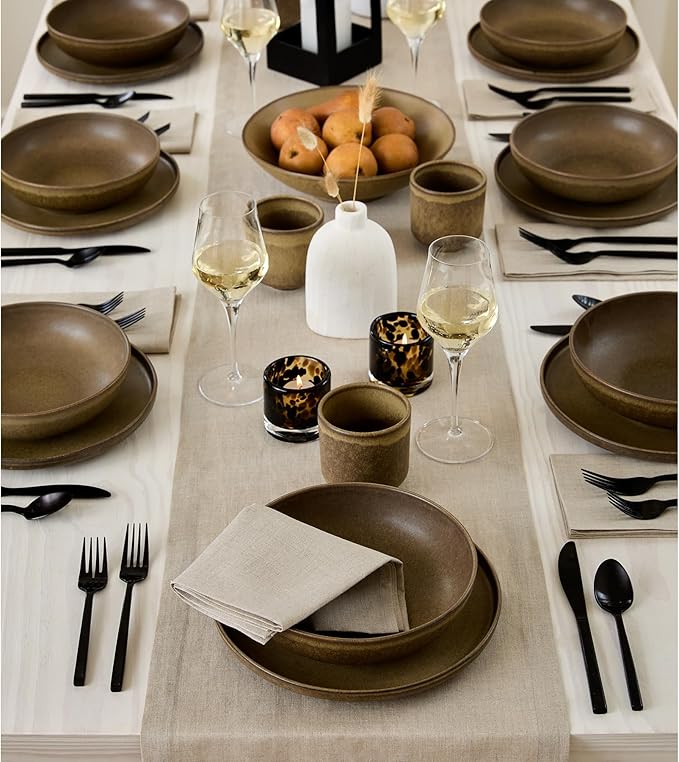 100% Pure Linen Dining Table Runner 14 x 72 Inch